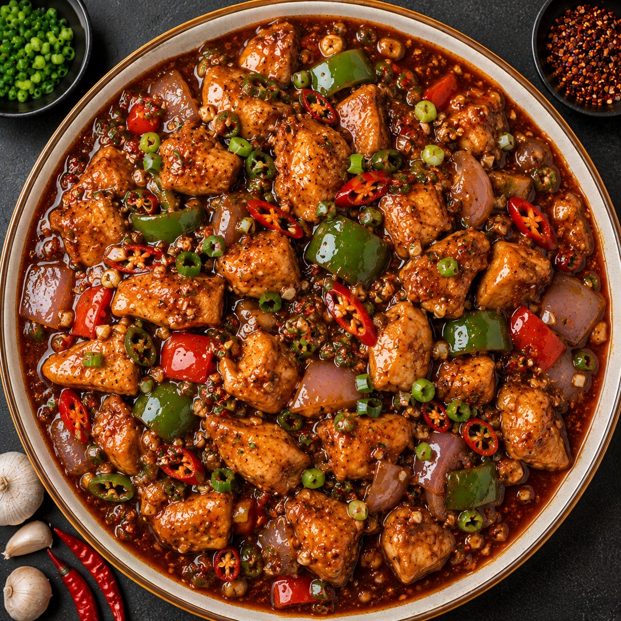 Chicken in Hot Garlic Sauce
